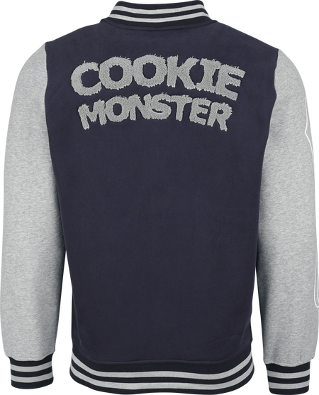 Veste Varsity  de Sesame Street - Macaron Le Glouton - S à 4XL - pour Homme - multicolore - Sesame Street - View 2