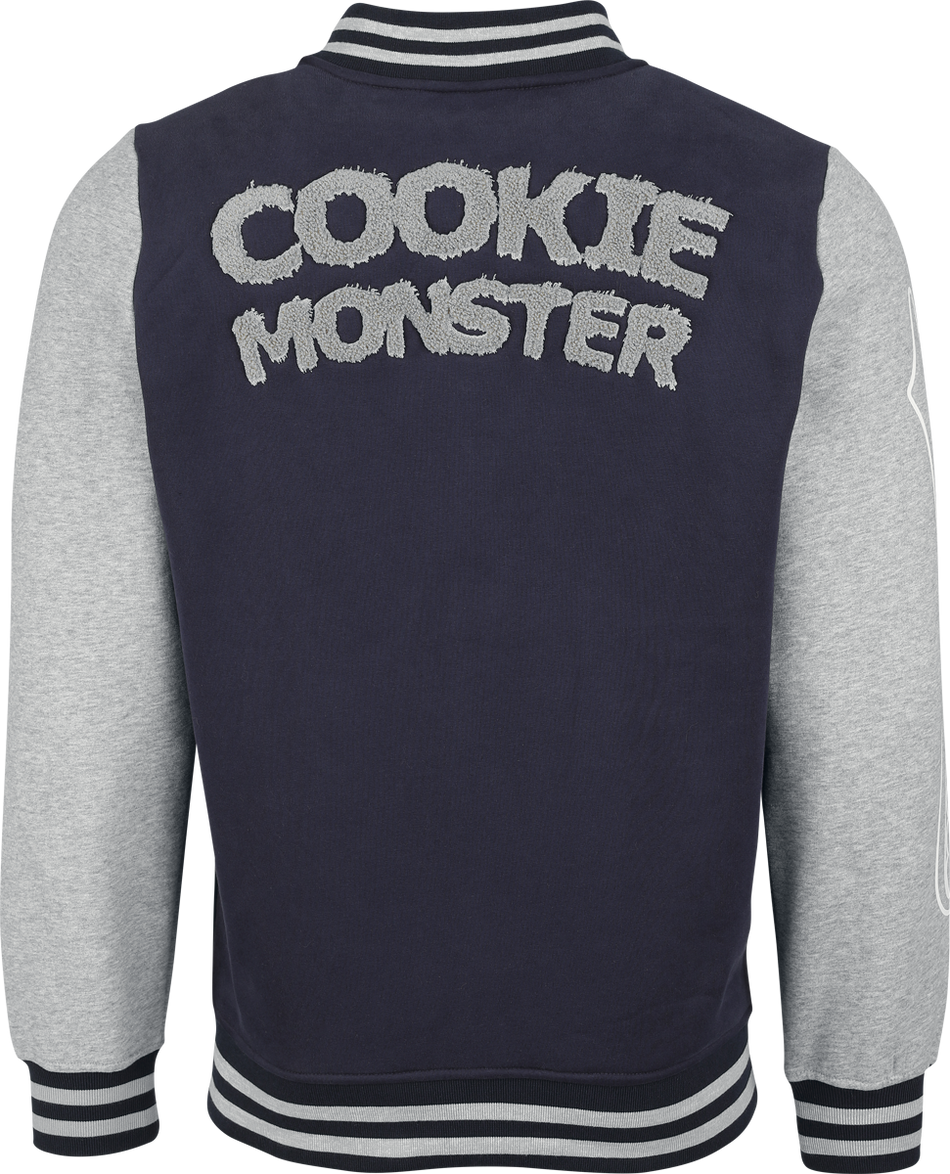Veste Varsity  de Sesame Street - Macaron Le Glouton - S à 4XL - pour Homme - multicolore - Sesame Street - View 2