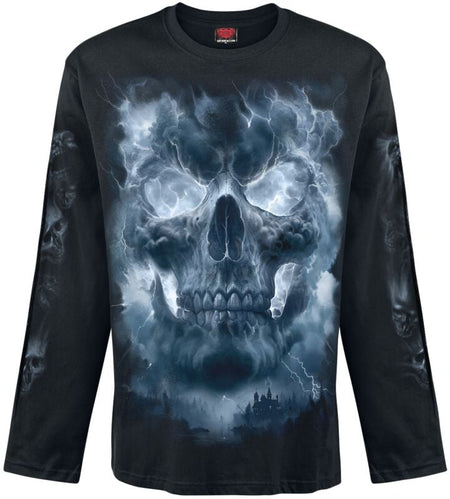 T-shirt manches longues  de Spiral - Grave Skies - Haut Manches Longues - M à XXL - pour Homme - noir - Spiral
