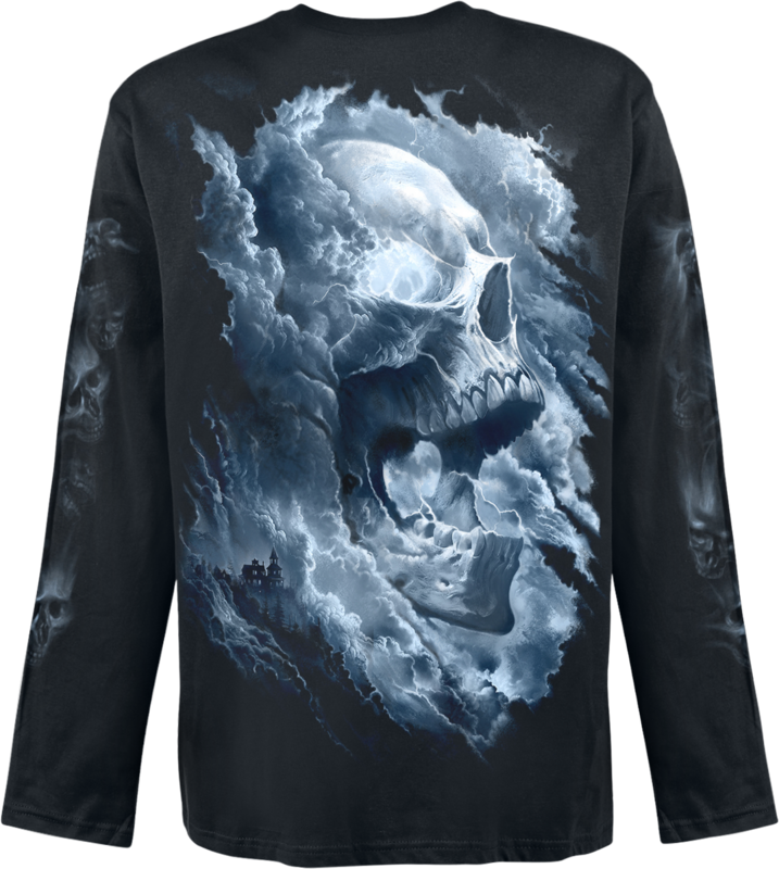 T-shirt manches longues  de Spiral - Grave Skies - Haut Manches Longues - M à XXL - pour Homme - noir - Spiral - View 2