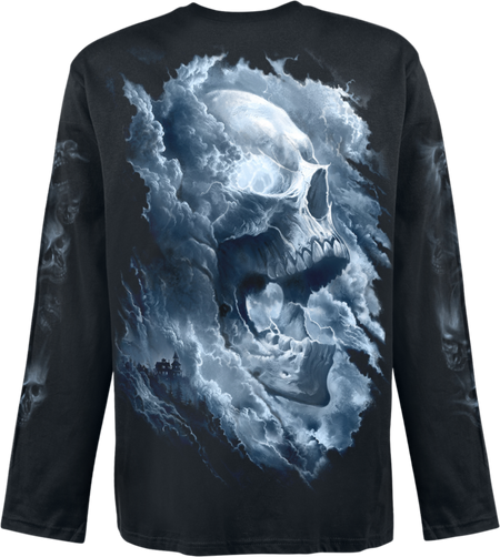 T-shirt manches longues  de Spiral - Grave Skies - Haut Manches Longues - M à XXL - pour Homme - noir - Spiral - View 2