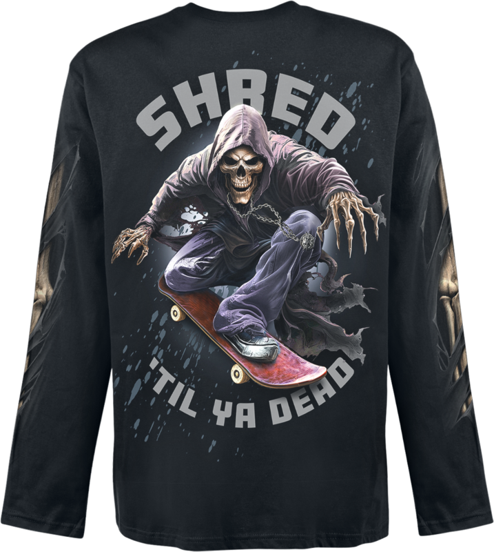 T-shirt manches longues  de Spiral - Soul Boarder - Haut Manches Longues - M à XXL - pour Homme - noir - Spiral - View 2