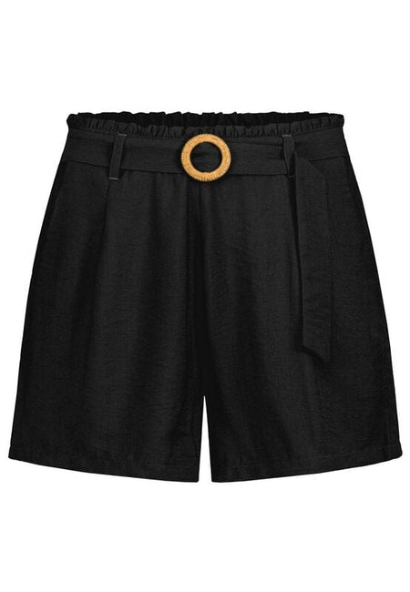 Short  de Authentic Style - STRUCTURED SHORTS WITH BELT - XS à XL - pour Femme - noir - Authentic Style
