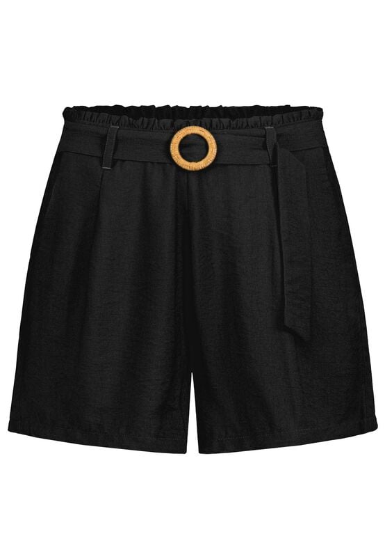Short  de Authentic Style - STRUCTURED SHORTS WITH BELT - XS à XL - pour Femme - noir - Authentic Style