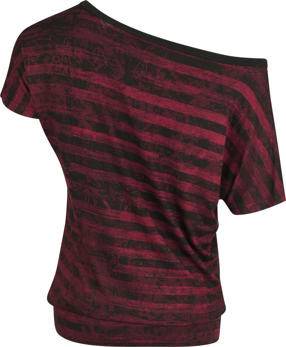 T-Shirt Manches courtes  de RED by EMP - Can You Read My Mind - S à XXL - pour Femme - rouge - RED by EMP - View 2