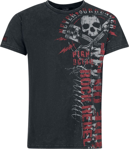 T-Shirt Manches courtes  de Rock Rebel by EMP - Free Spirit - T-Shirt - S à XXL - pour Homme - multicolore - Rock Rebel by EMP