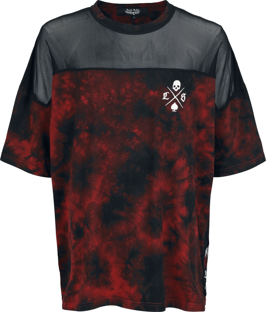 T-Shirt Manches courtes  de Rock Rebel by EMP - Lost Souls - T-shirt - S à XXL - pour Femme - noir/rouge - Rock Rebel by EMP