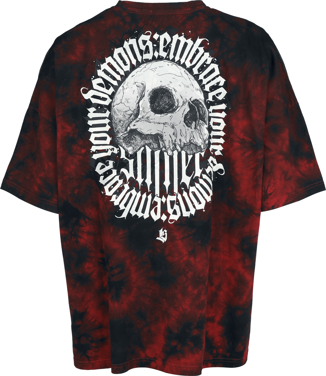 T-Shirt Manches courtes  de Rock Rebel by EMP - Lost Souls - T-shirt - S à XXL - pour Femme - noir/rouge - Rock Rebel by EMP - View 2