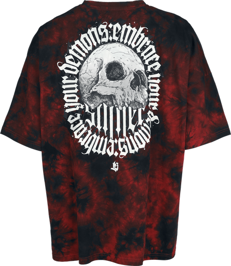 T-Shirt Manches courtes  de Rock Rebel by EMP - Lost Souls - T-shirt - S à XXL - pour Femme - noir/rouge - Rock Rebel by EMP - View 2