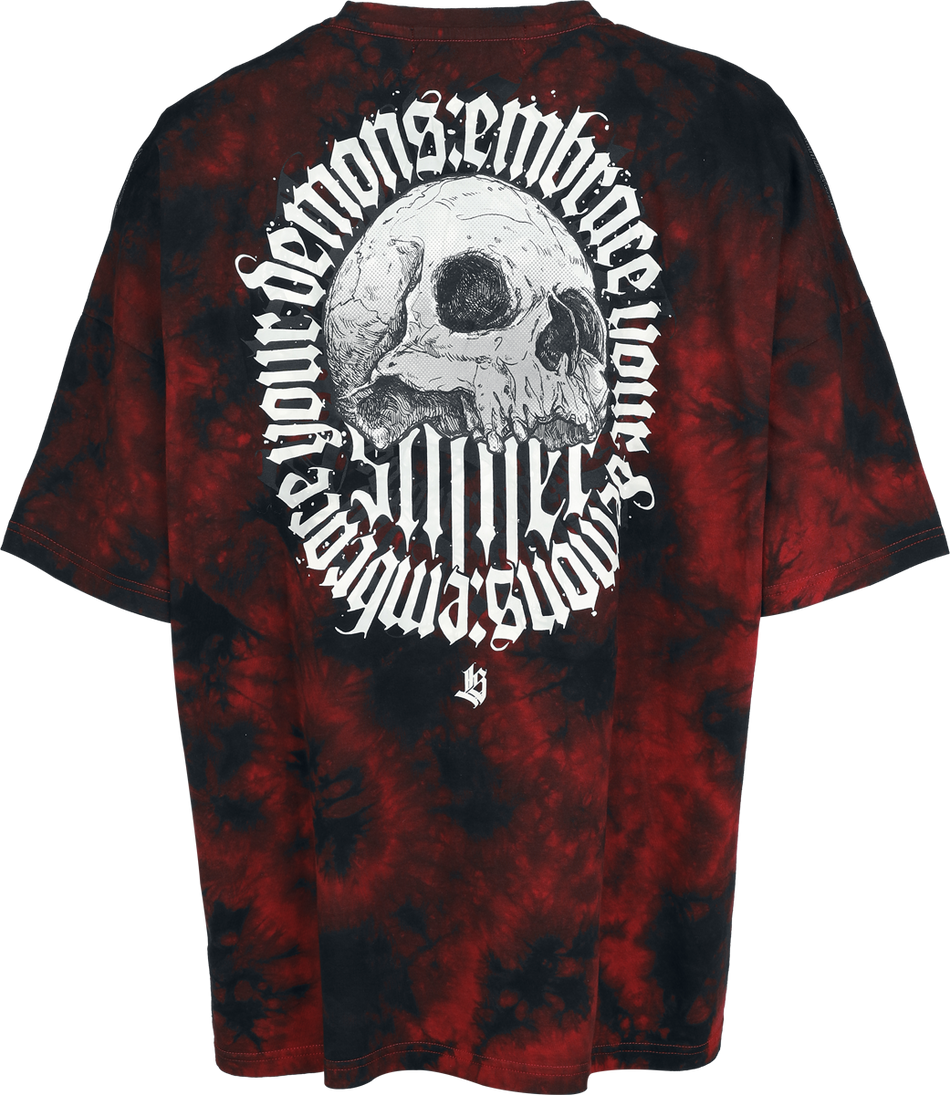 T-Shirt Manches courtes  de Rock Rebel by EMP - Lost Souls - T-shirt - S à XXL - pour Femme - noir/rouge - Rock Rebel by EMP - View 2