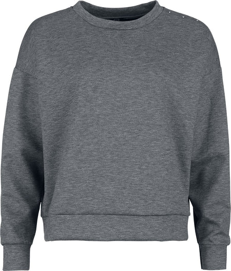 T-shirt manches longues  de RED by EMP - Fine Line Rivets - S à XL - pour Femme - gris - RED by EMP