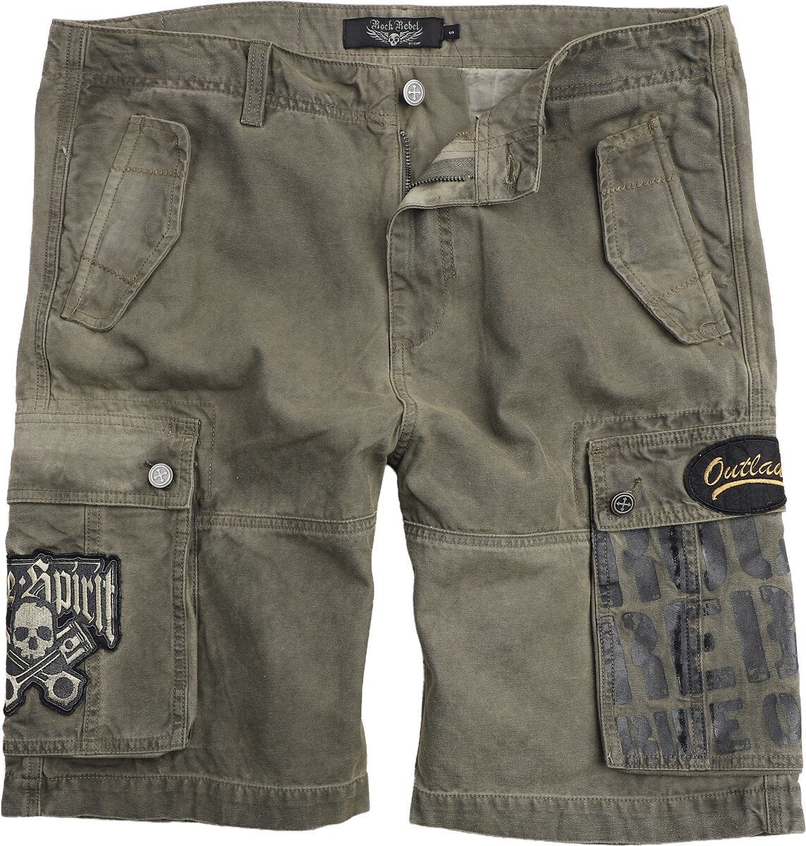 Short  de Rock Rebel by EMP - Free Spirit Shorts - S à XXL - pour Homme - marron - Rock Rebel by EMP