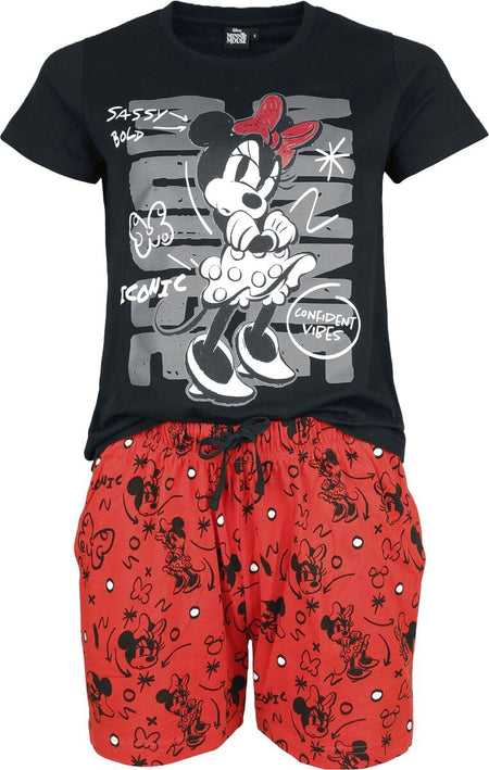 Pyjama Disney de Mickey & Minnie Mouse - Minnie Mouse - S à 5XL - pour Femme - multicolore - Mickey & Minnie Mouse