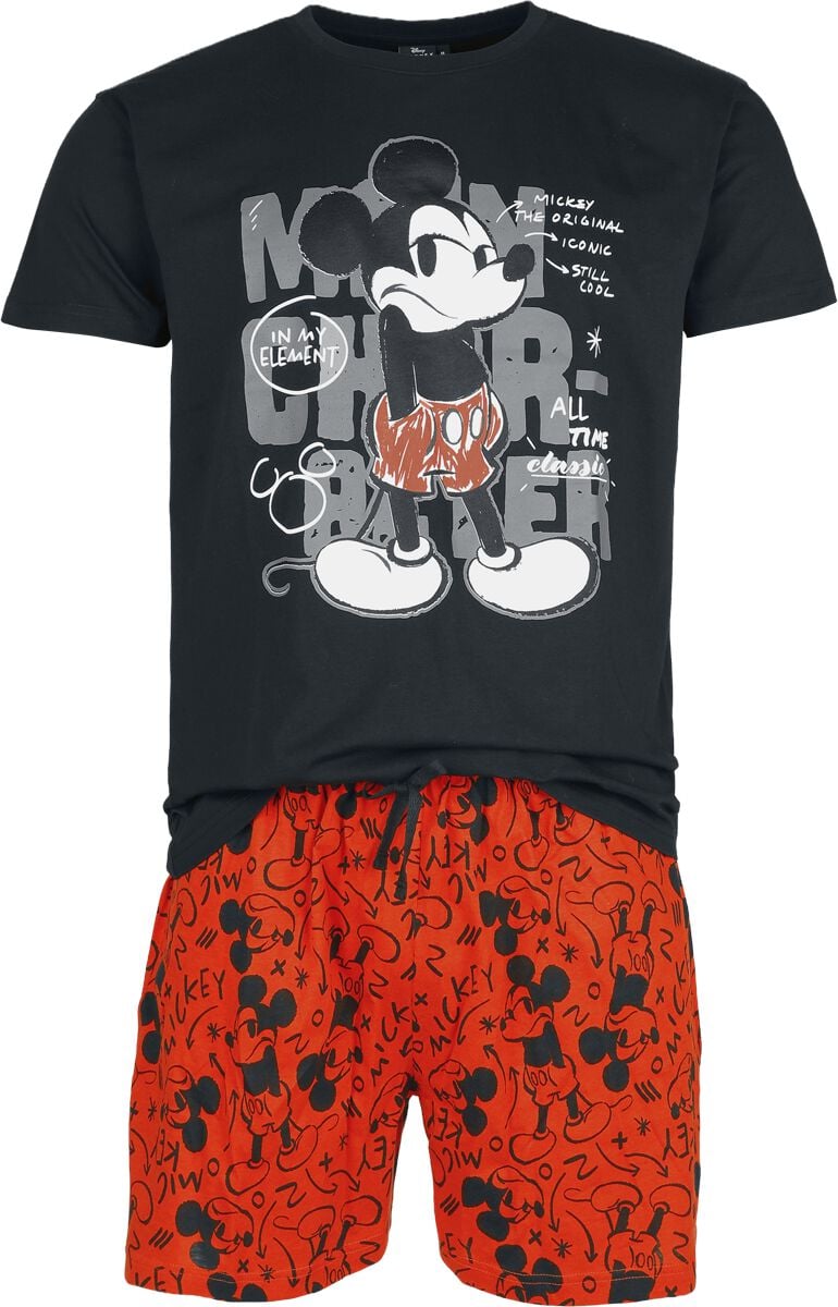 Pyjama Disney de Mickey & Minnie Mouse - Mickey Mouse - S à 5XL - pour Homme - multicolore - Mickey & Minnie Mouse