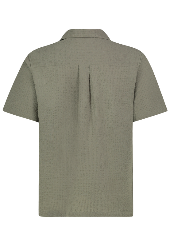 Chemise manches courtes  de Authentic Style - SEERSUCKER RESORT SHIRT - S à XXL - pour Homme - olive - Authentic Style - View 2