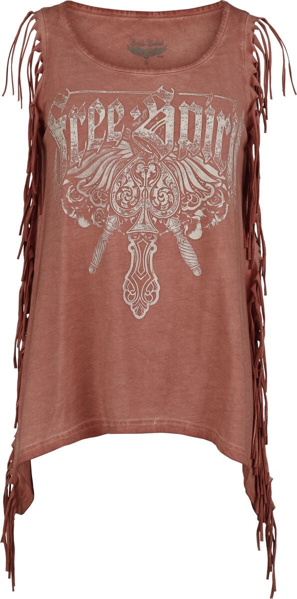 Top  de Rock Rebel by EMP - Free Spirit Top - S à XXL - pour Femme - rouge - Rock Rebel by EMP