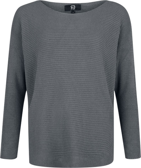 T-shirt manches longues  de RED by EMP - Pull Tricoté Manches Chauve-Souris - S à XL - pour Femme - gris - RED by EMP