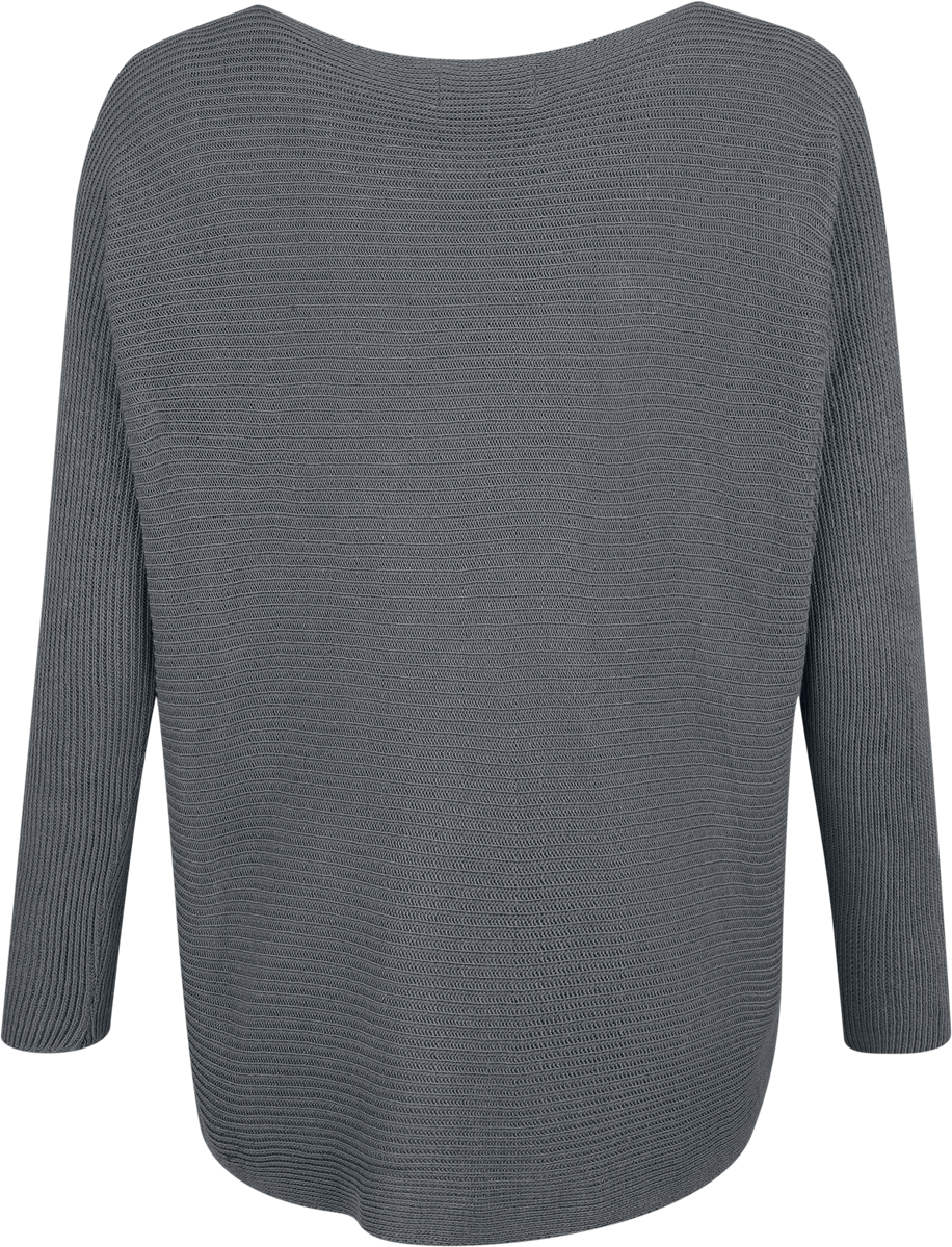 T-shirt manches longues  de RED by EMP - Pull Tricoté Manches Chauve-Souris - S à XL - pour Femme - gris - RED by EMP - View 2