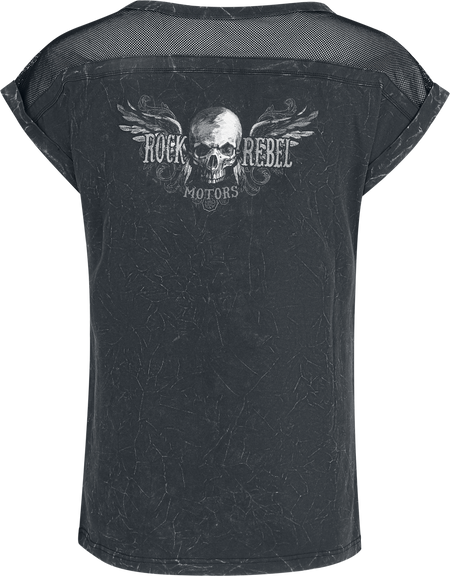 T-Shirt Manches courtes  de Rock Rebel by EMP - Original Sinner - T-Shirt - S à XXL - pour Femme - gris - Rock Rebel by EMP - View 2