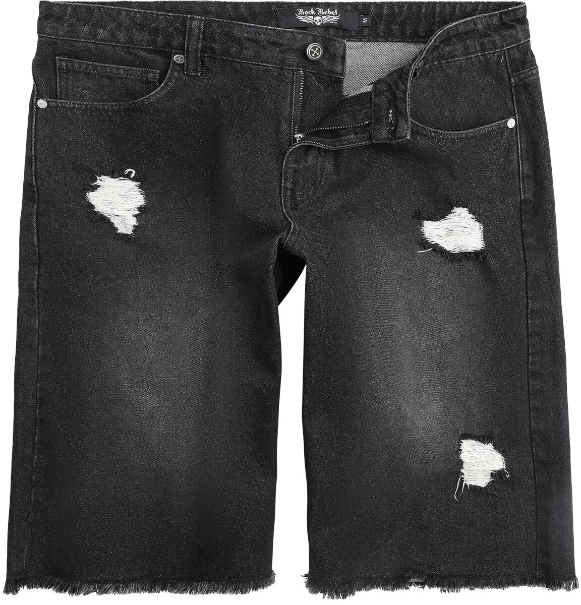 Short  de Rock Rebel by EMP - Lost Souls Shorts - 31 à 36 - pour Homme - noir - Rock Rebel by EMP
