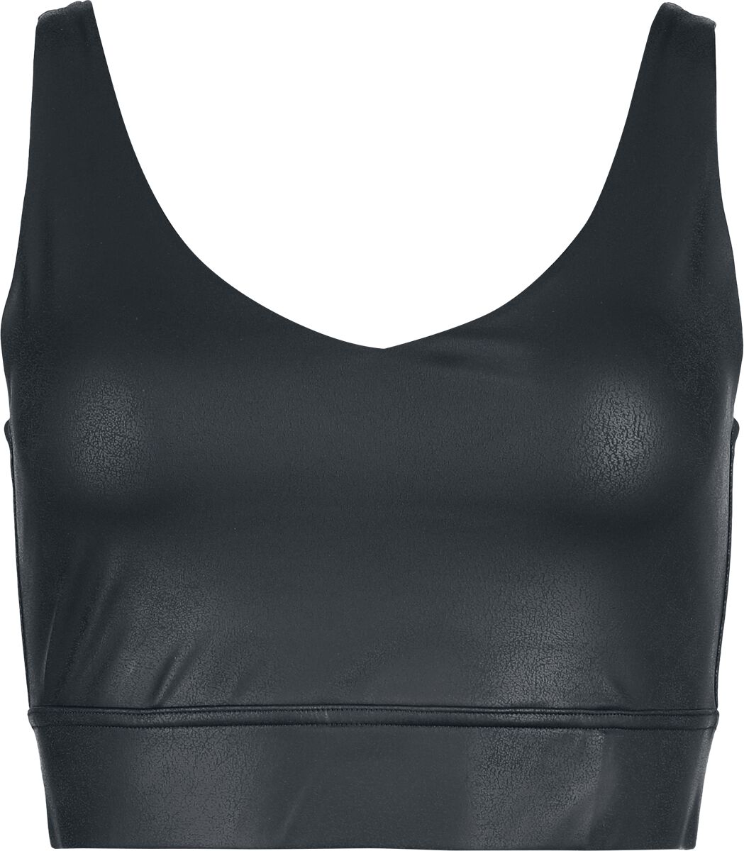 Top  de Black Premium by EMP - Essential - Crop Top Simili Cuir - S à XXL - pour Femme - noir - Black Premium by EMP