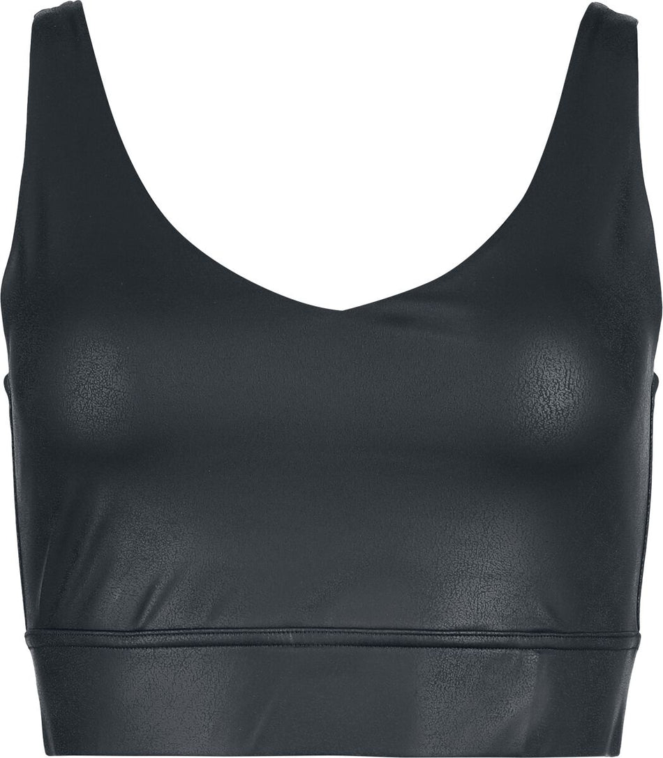 Top  de Black Premium by EMP - Essential - Crop Top Simili Cuir - S à XXL - pour Femme - noir - Black Premium by EMP