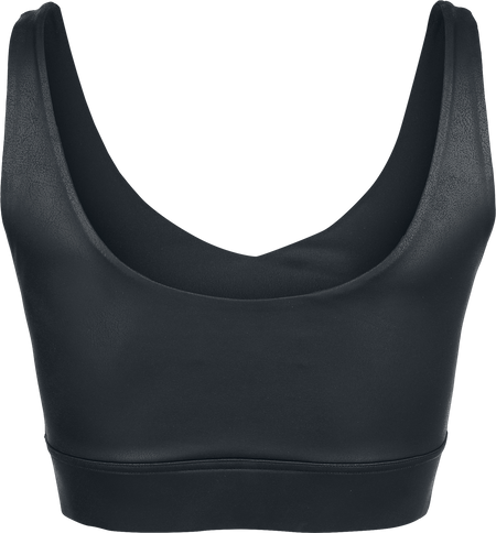 Top  de Black Premium by EMP - Essential - Crop Top Simili Cuir - S à XXL - pour Femme - noir - Black Premium by EMP - View 2