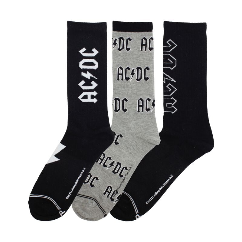 Chaussettes  de AC/DC - 3er Pack Giftbox - EU 40-46 - pour Homme - multicolore - AC/DC