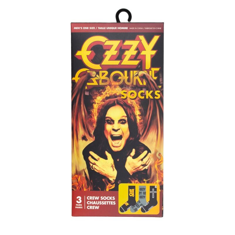 Chaussettes  de Ozzy Osbourne - 3er Pack Giftbox - EU 40-46 - pour Homme - multicolore - Ozzy Osbourne