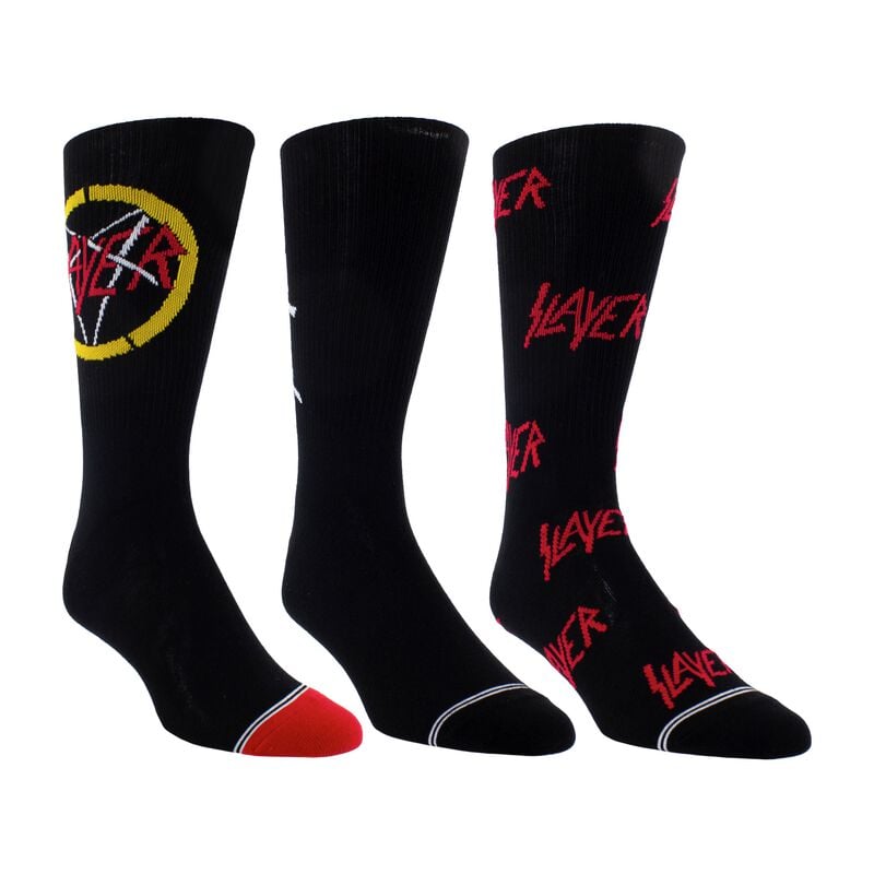 Chaussettes  de Slayer - 3er Pack Giftbox - EU 40-46 - pour Homme - multicolore - Slayer