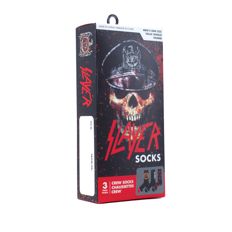 Chaussettes  de Slayer - 3er Pack Giftbox - EU 40-46 - pour Homme - multicolore - Slayer - View 2