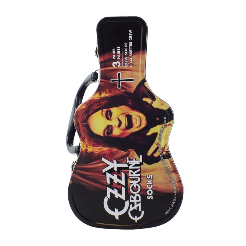 Chaussettes  de Ozzy Osbourne - Guitar TinBox - EU 40-46 - pour Homme - multicolore - Ozzy Osbourne