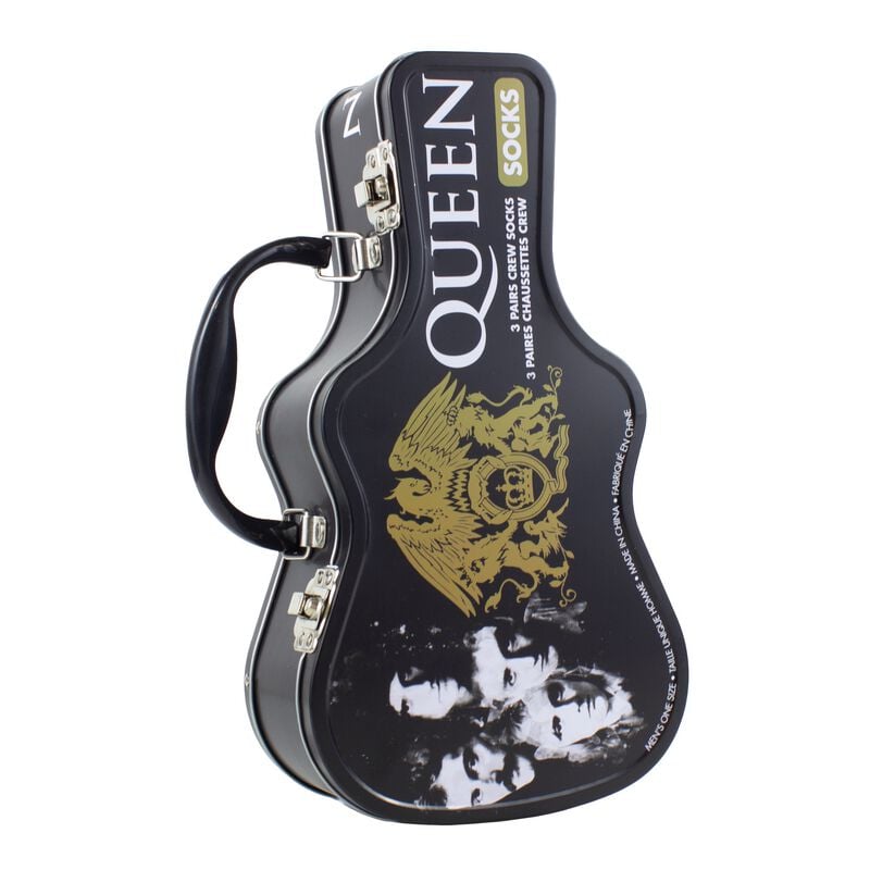 Chaussettes  de Queen - Guitar TinBox - EU 40-46 - pour Homme - multicolore - Queen