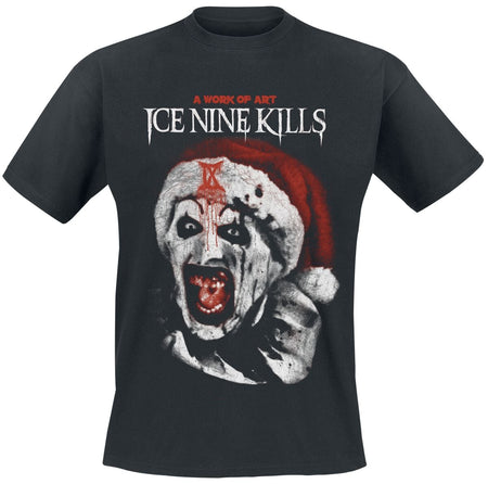 T-Shirt Manches courtes  de Ice Nine Kills - IX Art Santa Rev - S à 5XL - pour Homme - noir - Ice Nine Kills