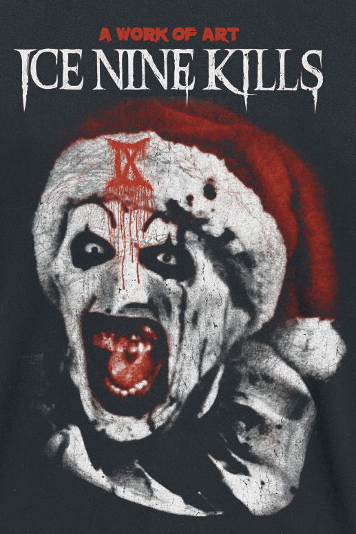T-Shirt Manches courtes  de Ice Nine Kills - IX Art Santa Rev - S à 5XL - pour Homme - noir - Ice Nine Kills - View 2