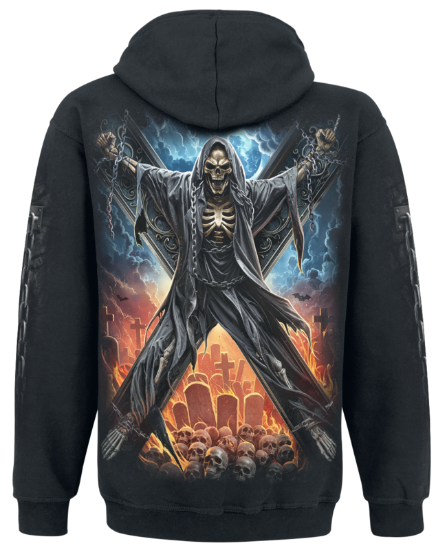 Sweat-shirt à capuche  de Spiral - Crossed Over - Sweat à Capuche - S à XXL - pour Homme - noir - Spiral - View 2