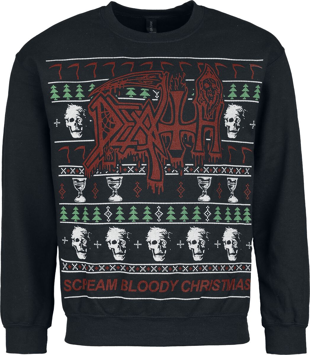 Pull De Noël  de Death - Holiday Sweater - Scream Bloody Christmas - S à XXL - pour Homme - noir - Death