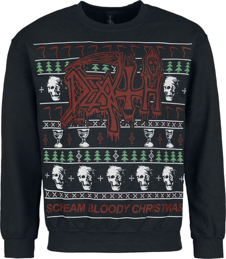 Pull De Noël  de Death - Holiday Sweater - Scream Bloody Christmas - S à XXL - pour Homme - noir - Death