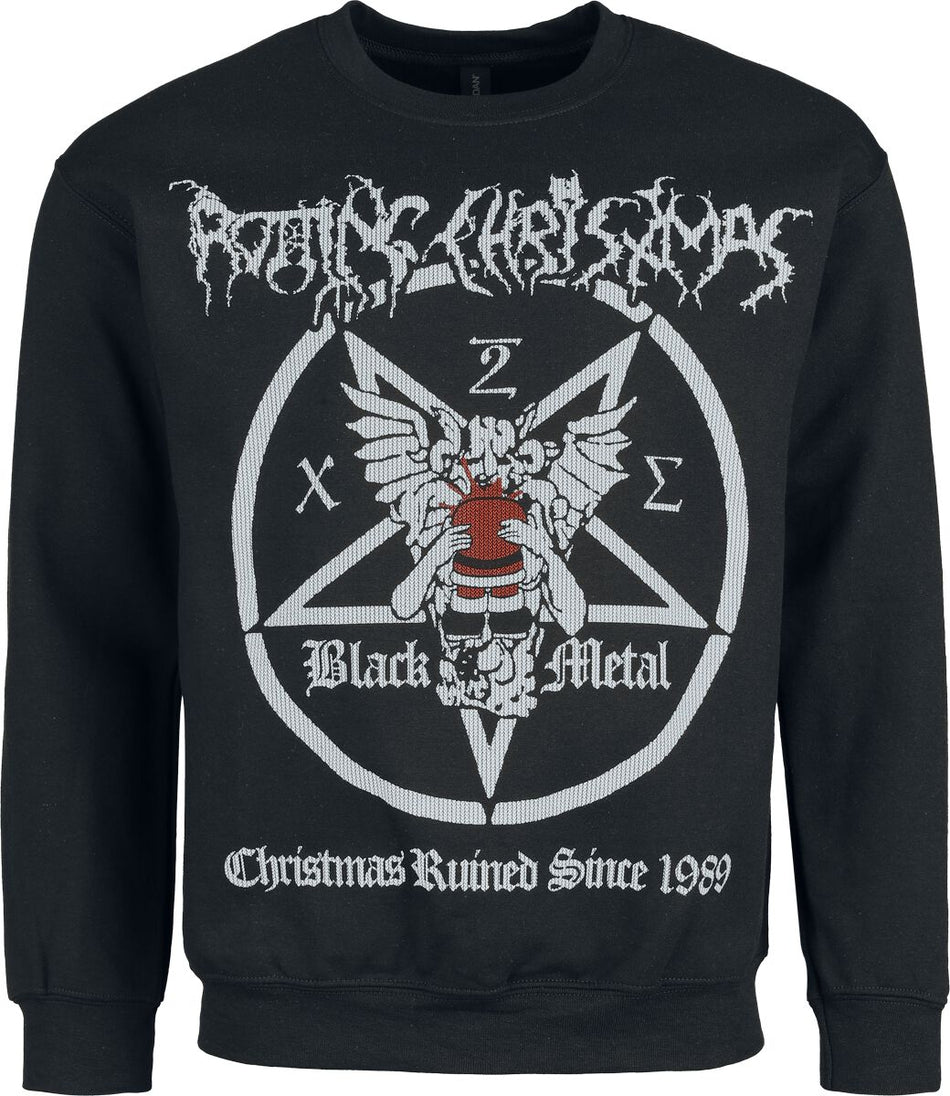 Pull De Noël  de Rotting Christ - Holiday Sweater - Christmas Ruined Since 1989 - M - pour Homme - noir - Rotting Christ