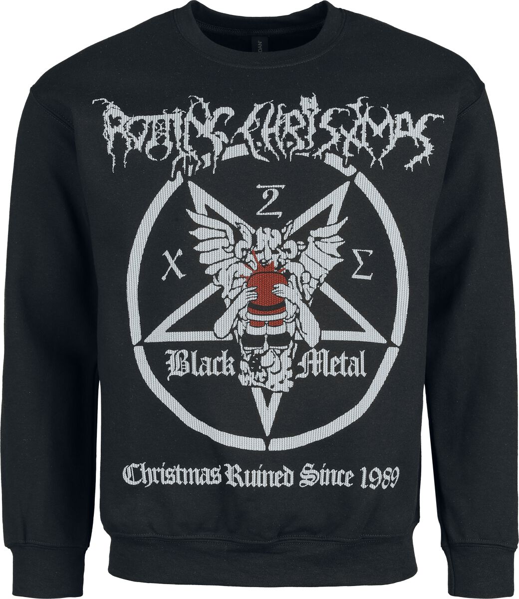 Pull De Noël  de Rotting Christ - Holiday Sweater - Christmas Ruined Since 1989 - M - pour Homme - noir - Rotting Christ