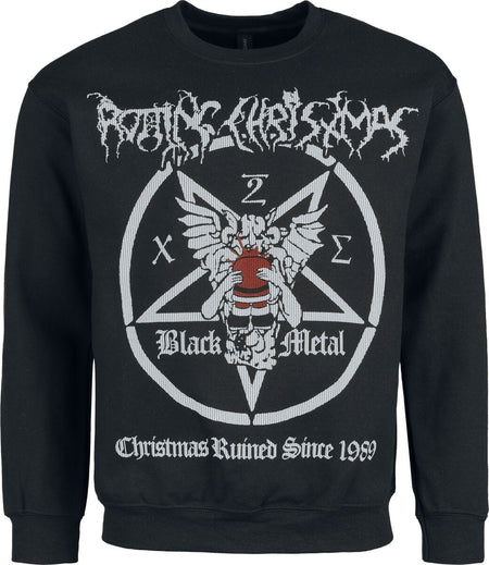 Pull De Noël  de Rotting Christ - Holiday Sweater - Christmas Ruined Since 1989 - S à XXL - pour Homme - noir - Rotting Christ