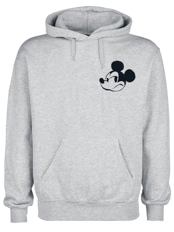 Sweat-shirt à capuche Disney de Mickey & Minnie Mouse - Mickey Mouse - S à XXL - pour Homme - gris chiné - Mickey & Minnie Mouse - View 2