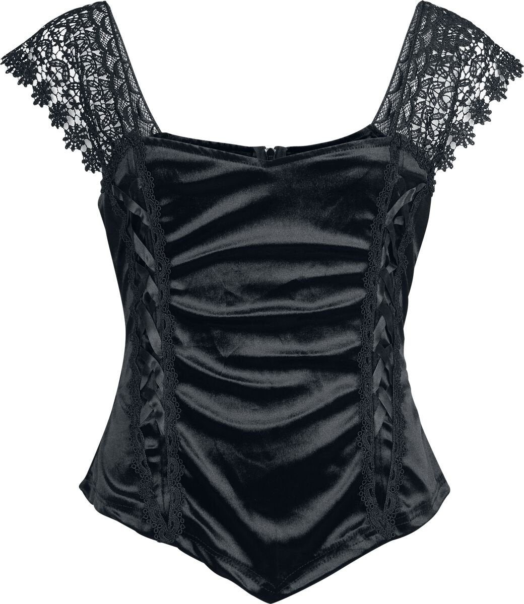 Top Gothic de Sinister Gothic - Top De Style Gothique - XS à XXL - pour Femme - noir - Sinister Gothic