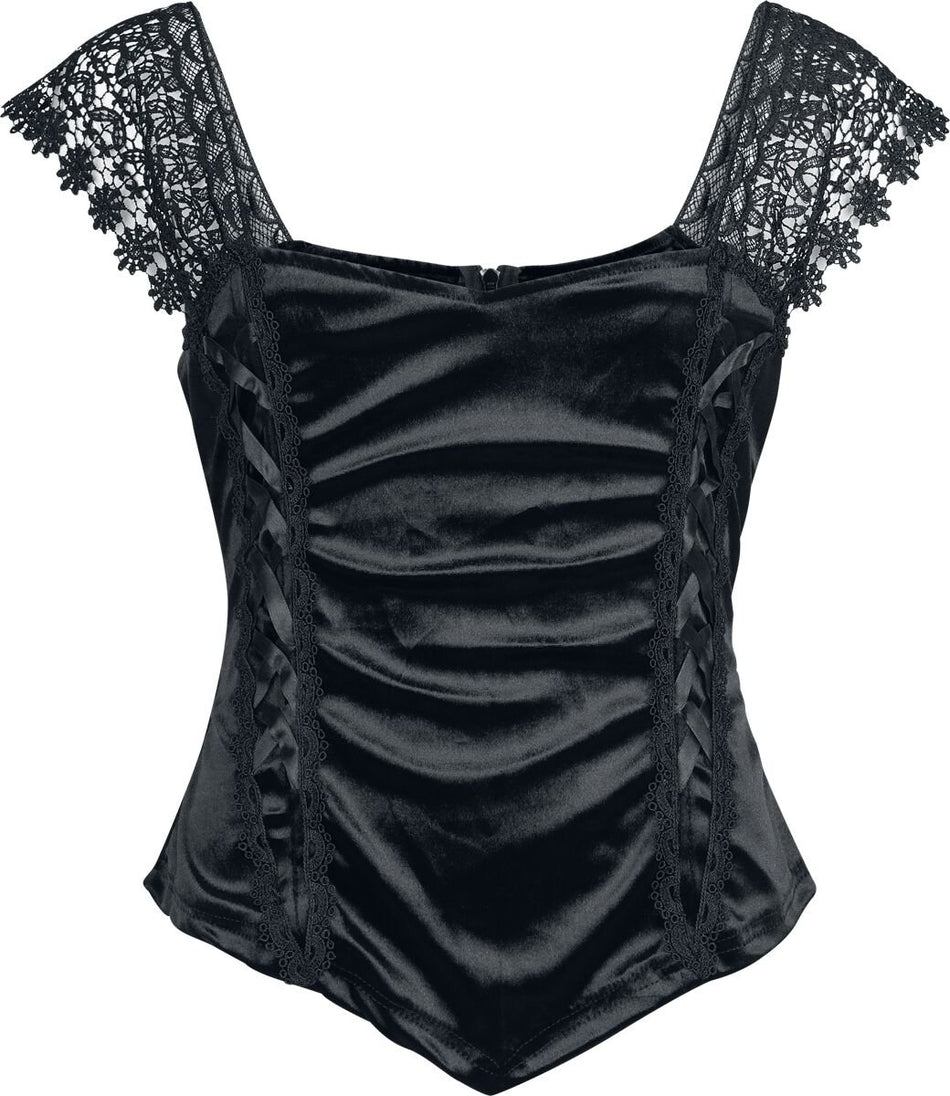 Top Gothic de Sinister Gothic - Top De Style Gothique - XS à XXL - pour Femme - noir - Sinister Gothic