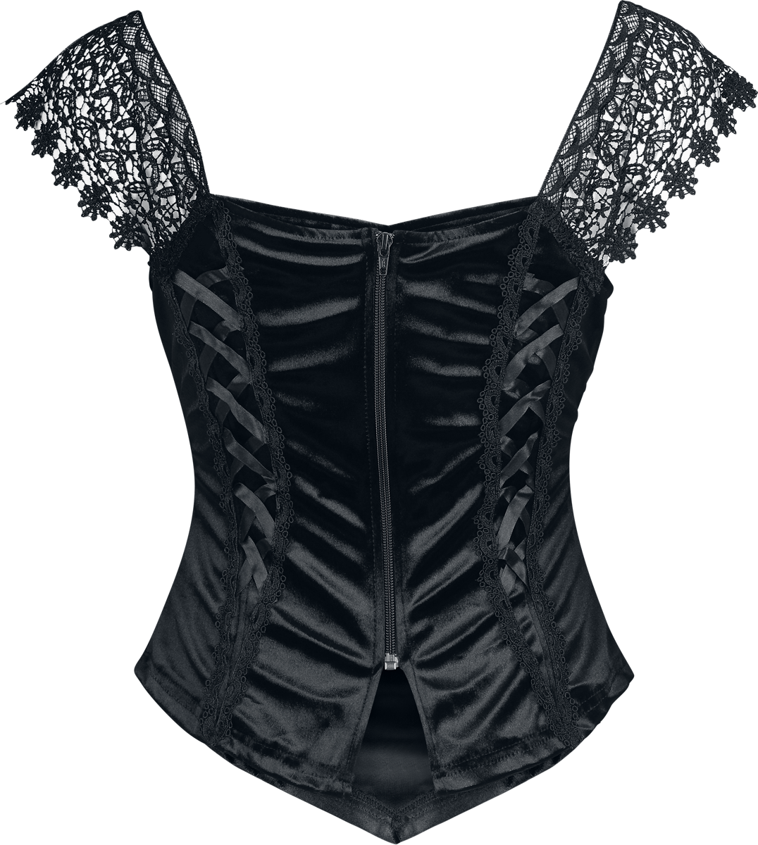 Top Gothic de Sinister Gothic - Top De Style Gothique - XS à XXL - pour Femme - noir - Sinister Gothic - View 2