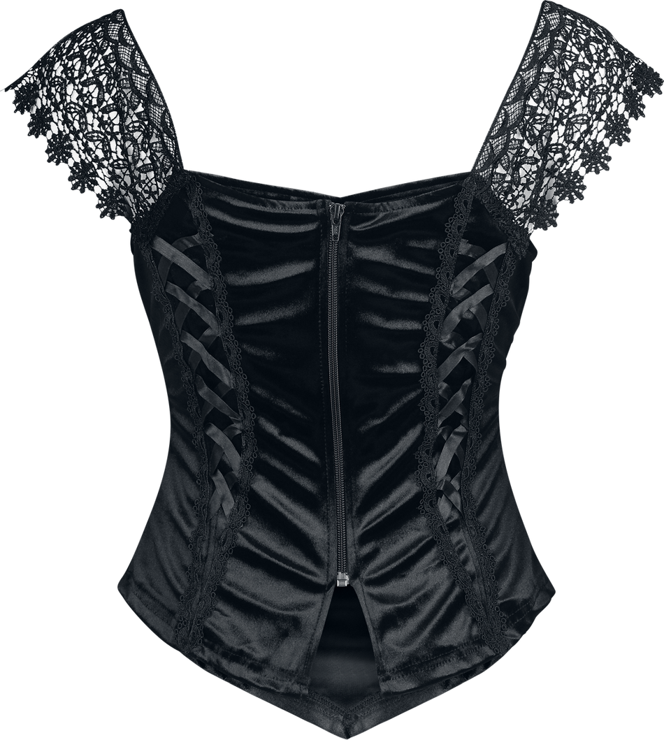 Top Gothic de Sinister Gothic - Top De Style Gothique - XS à XXL - pour Femme - noir - Sinister Gothic - View 2