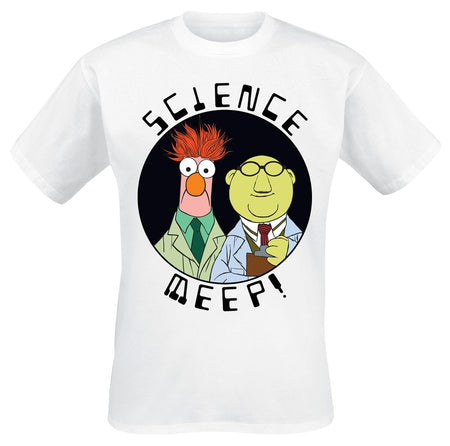 T-Shirt Manches courtes  de Le Muppet Show - Science Meep - S à XXL - pour Homme - blanc - Le Muppet Show