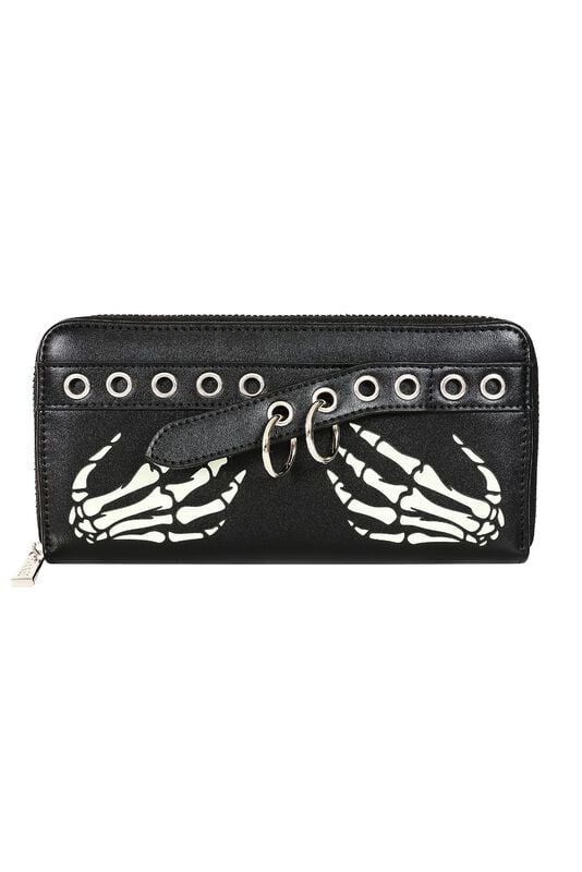 Portefeuille Gothic de Banned Alternative - Bonegrip - Portefeuille - pour Femme - noir - Banned Alternative