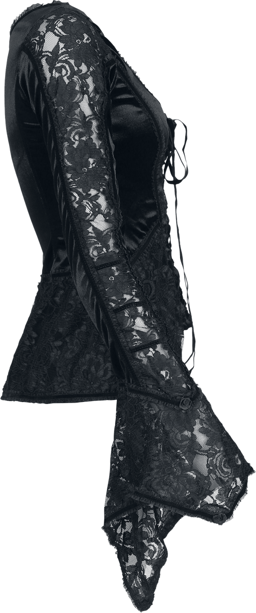 T-Shirt Manches courtes Gothic de Sinister Gothic - Top De Style Gothique - XS à 4XL - pour Femme - noir - Sinister Gothic - View 2