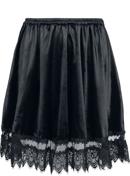 Jupe courte Gothic de Sinister Gothic - Gothic - Jupe - XS à XXL - pour Femme - noir - Sinister Gothic